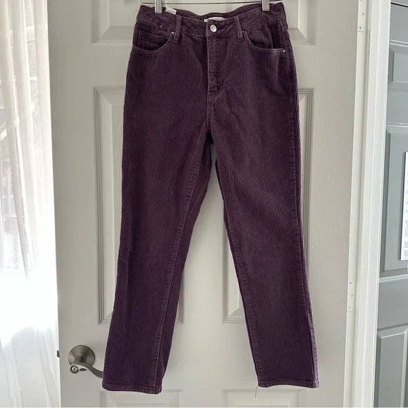PacSun Corduroy Straight Leg Jeans in Plum - Picture 3 of 9